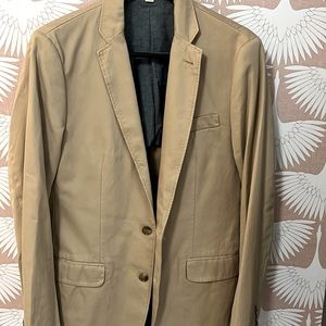 J crew men’s cotton chino blazer S